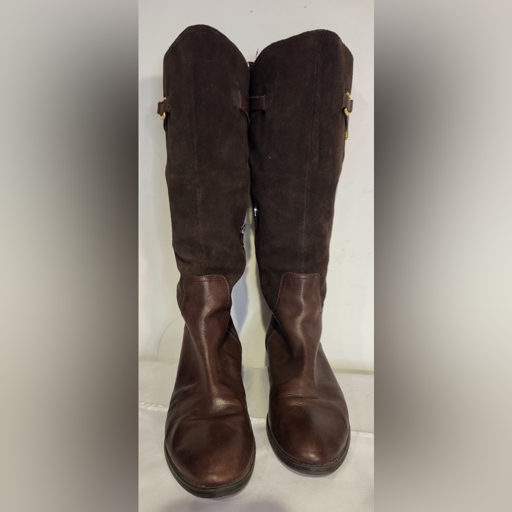 Ralph Lauren Brown Over the Knee Boots - Picture 6 of 7